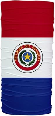 ScudoPro Paraguay Flag Multifunctional UV Protection Headband Face Dust Mask Bandana