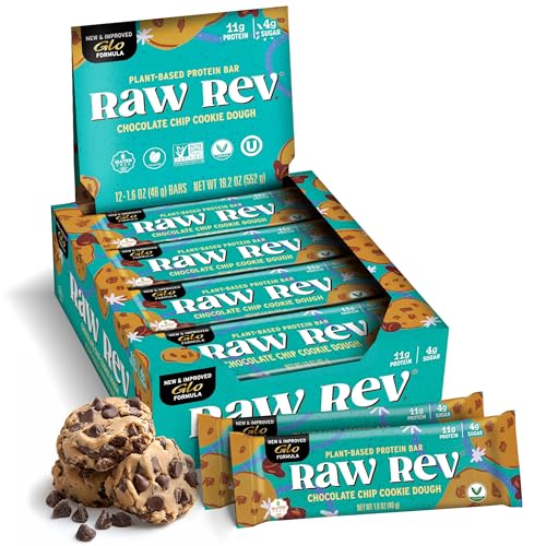 Raw Rev Glo Protein Bar Chocolate Chip Cookie Dough