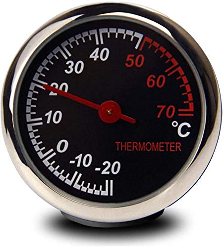 IQQIミニ車の温度計、エアベントクラシックユニバーサルカーポインタの温度計キット、自動車用メーターのダッシュボード表,Thermometer