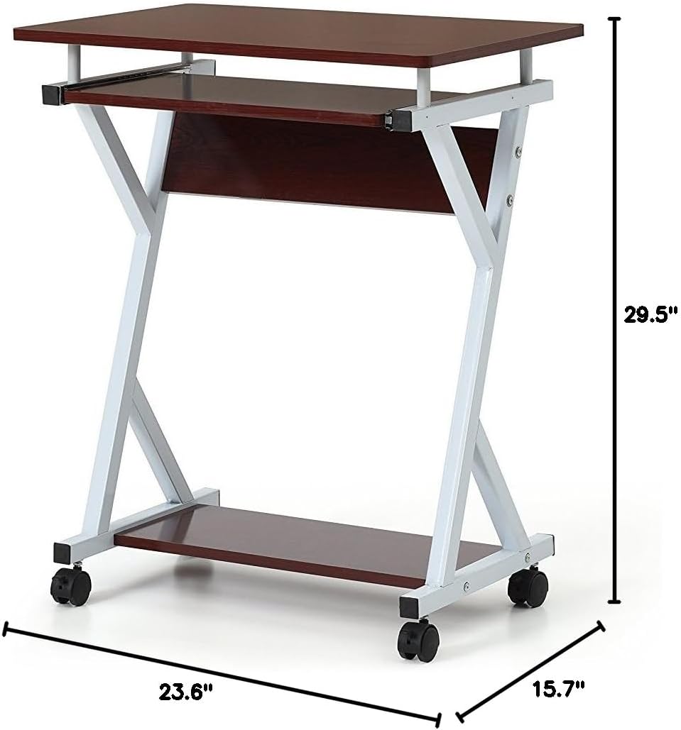 Hodedah Laptop Desk, Mahogany