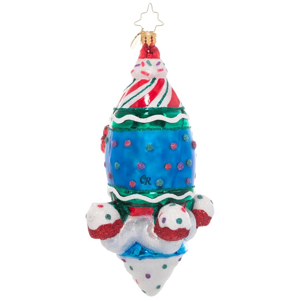 Christopher Radko Hand-Crafted European Glass Christmas Tree Decoration Candy & Sweets Ornament, Taste of Space