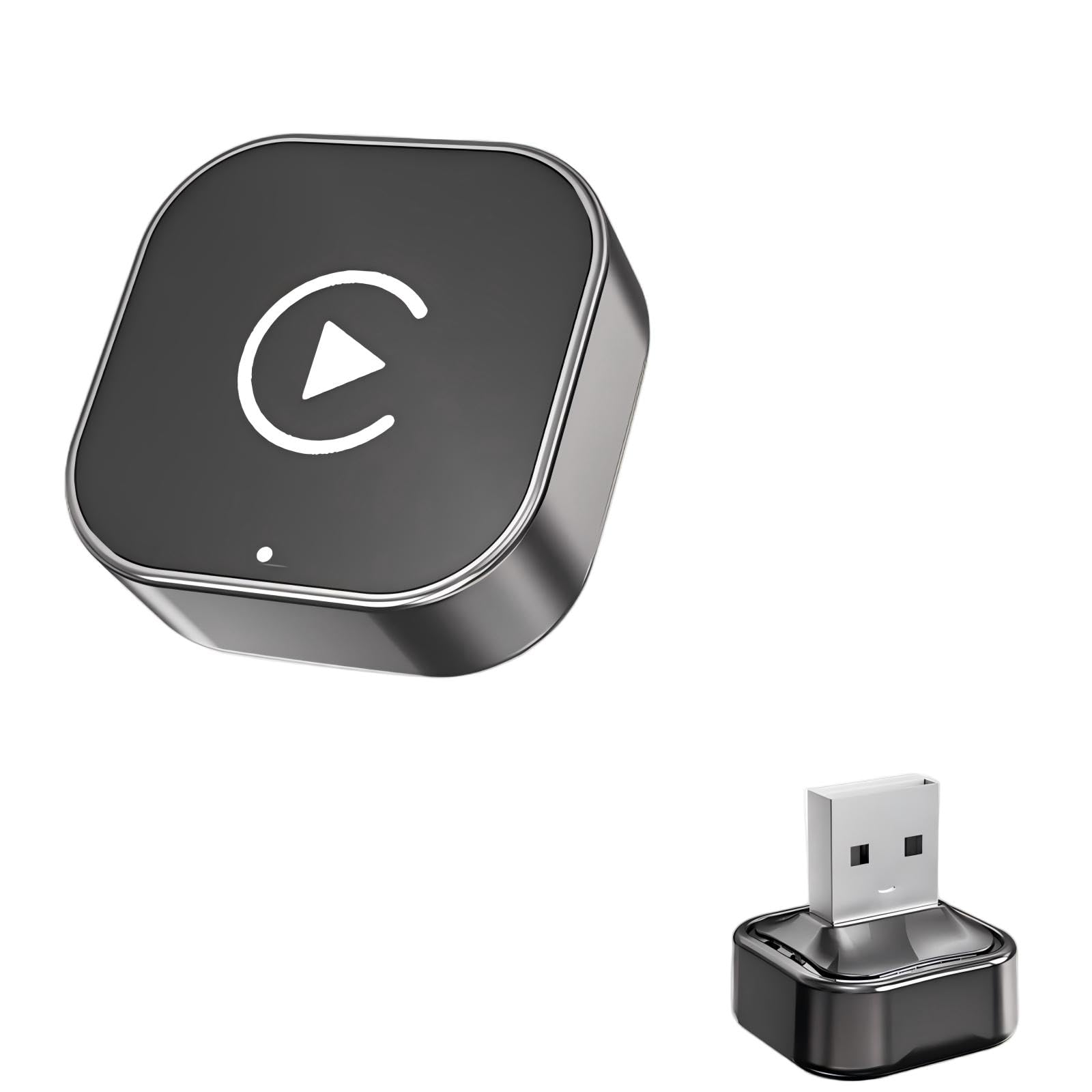 Wireless CarPlay Adapter, 2-in-1 Wireless CarPlay & Android Auto Adapter for Cars with Fa…