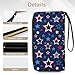 SPEPDEEC Fashion Printed Funny American Flag Leather Wallet for Men, High Capacity, Multiple Card Slots, Portable Rope