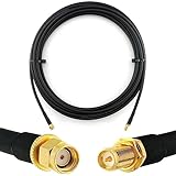 ✅【 Innen-/Außeneinsatz 】 Halbflexibler UV-beständiger, wasserdichter und frostsicherer schwarzer PE-Mantel. HF 240 (LMR 240) Antennen kabel Innenleiter: 1.42mm, Isolator: 3.81mm, Außenleiter: 3.94mm, Geflechtschirm: 4.52mm, Mantel: 6.10mm +/- 0.05mm.