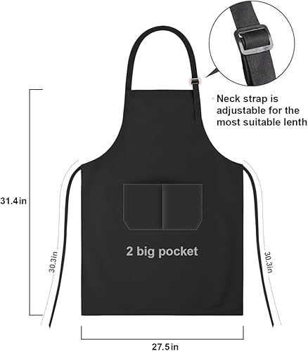 Miniatura 5 de Delantales divertidos para mujer con bolsillos para hornear cocinar, bonitos regalos de cumpleaños de Navidad para mamá, esposa, amigas, hermana