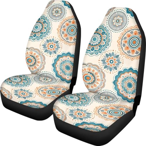 Housse de sièges auto motif mandala lavable pour stopper l'usure des sièges
