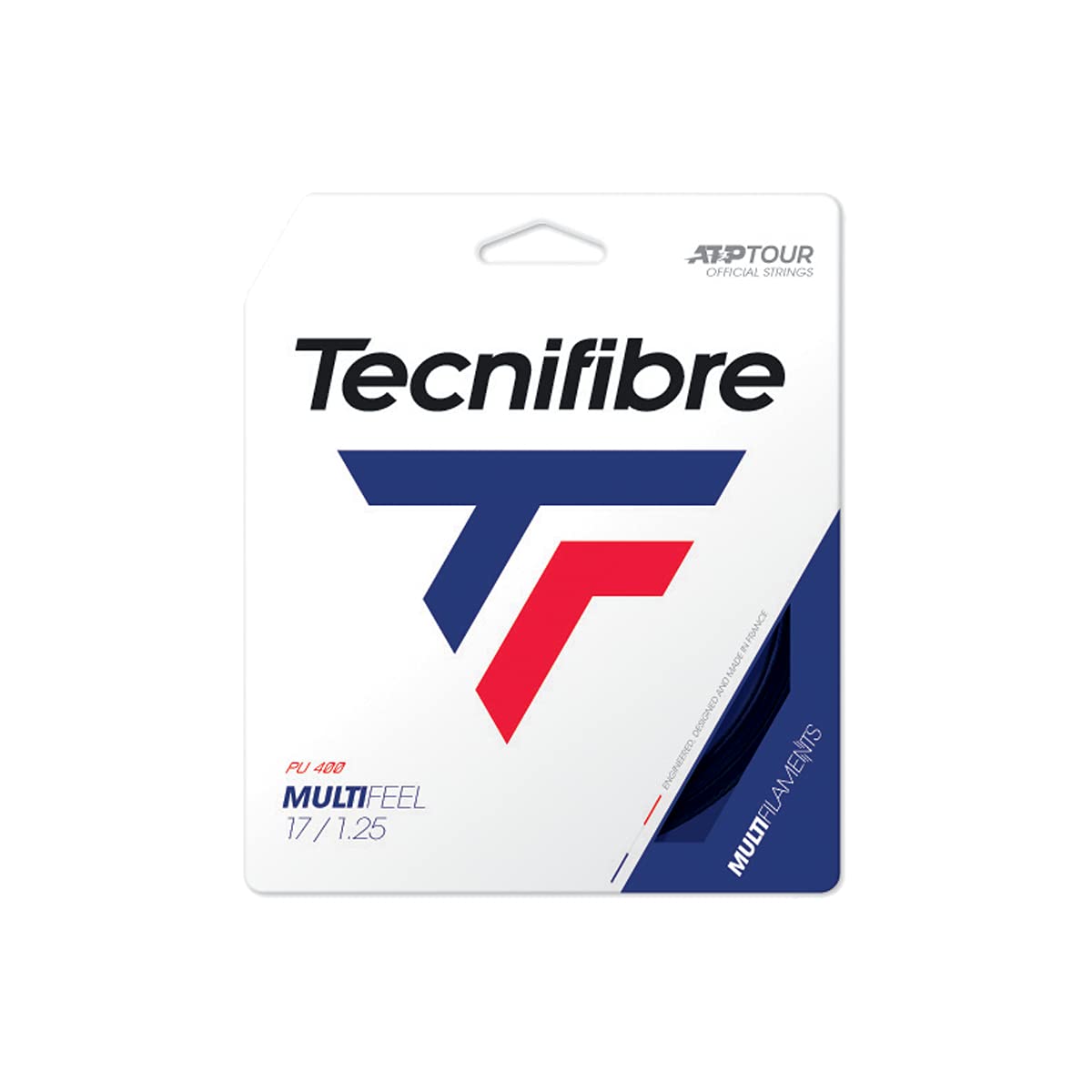 Tecnifibre Multifeel Tennis String (Black, 1.25mm/12m)