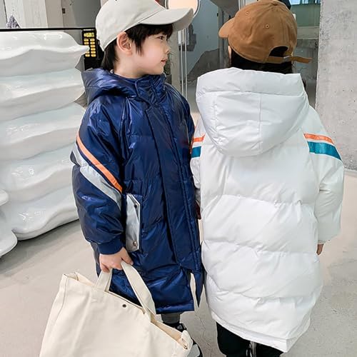 Hooded Down Jacket for Girls Boys Packable Down Warm Coat Shiny Outerwear for Kids Winter Snowsuit Outerwear4