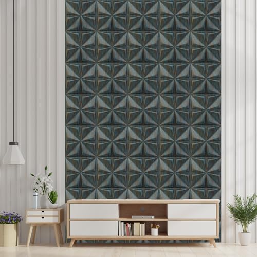 Image of Kayra Decor PVC for Wall Decor - Bloom Design Rustic Wood Color 19.7 inch x 19.7 inch (Pack of 12) - Covers 32.34 Sq. Ft.