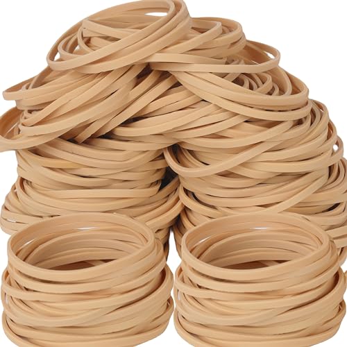 Foshine Rubber Bands 210Pcs Size32 Elastic Band Beige Small Rubber Band For Office Home Supplies(3