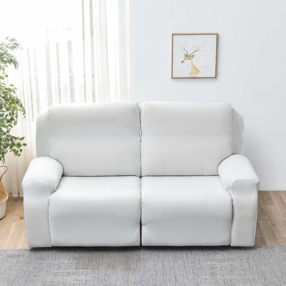 FANSU Copripoltrona Relax Reclinabile 1 Posto Copridivano, Peluche Spesso Copripoltrona Copri Divano con Braccioli, Antiscivolo Coprisedile, Fodere per Poltrona Elettrica (Beige,1 Posto