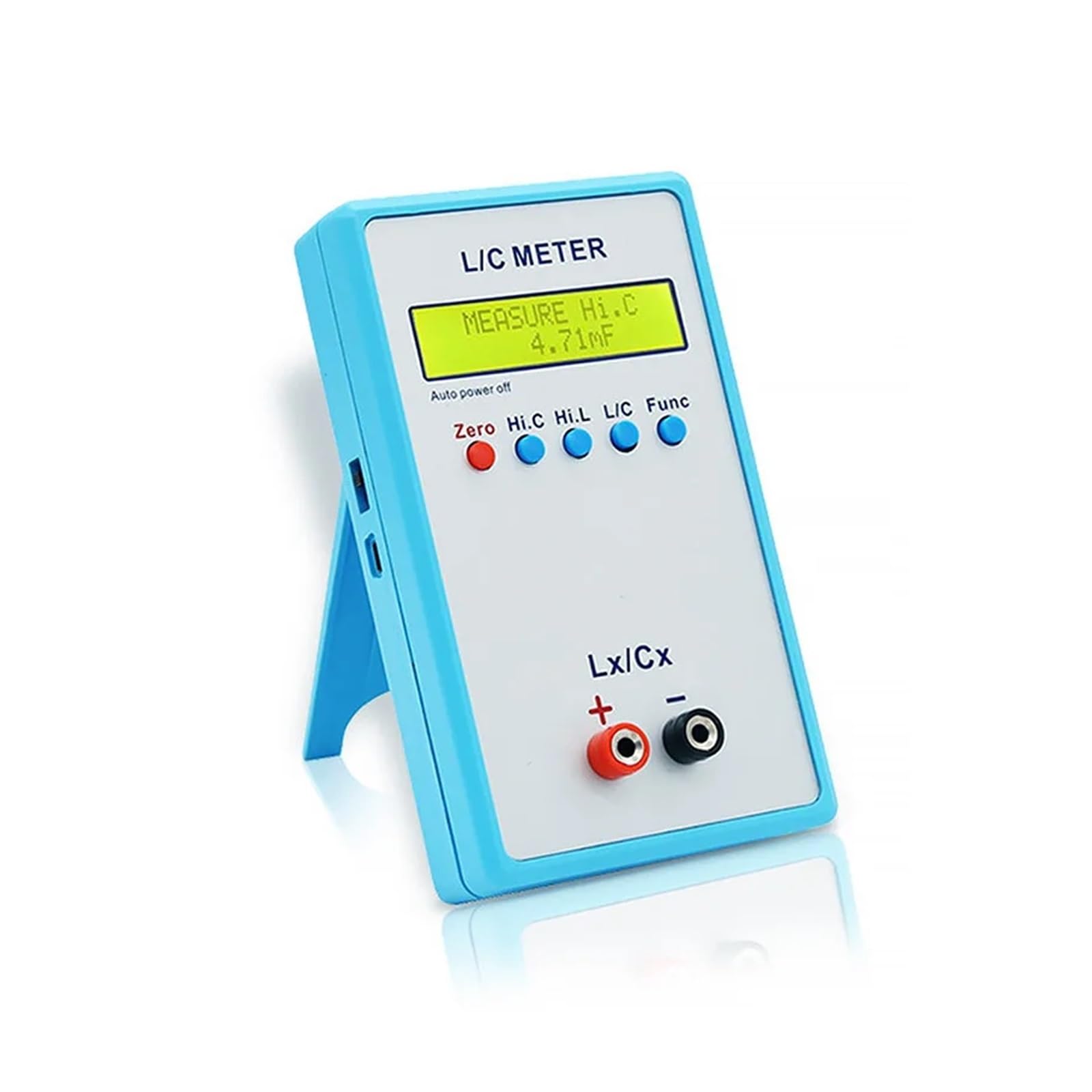 Medidor LCR portátil L/C inductancia capacitancia mesa de puente Digital pantalla LCD amarilla
