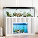 HOTAMO 75-120 Gallon Fish Tank Stand with Power Outlet, LED...