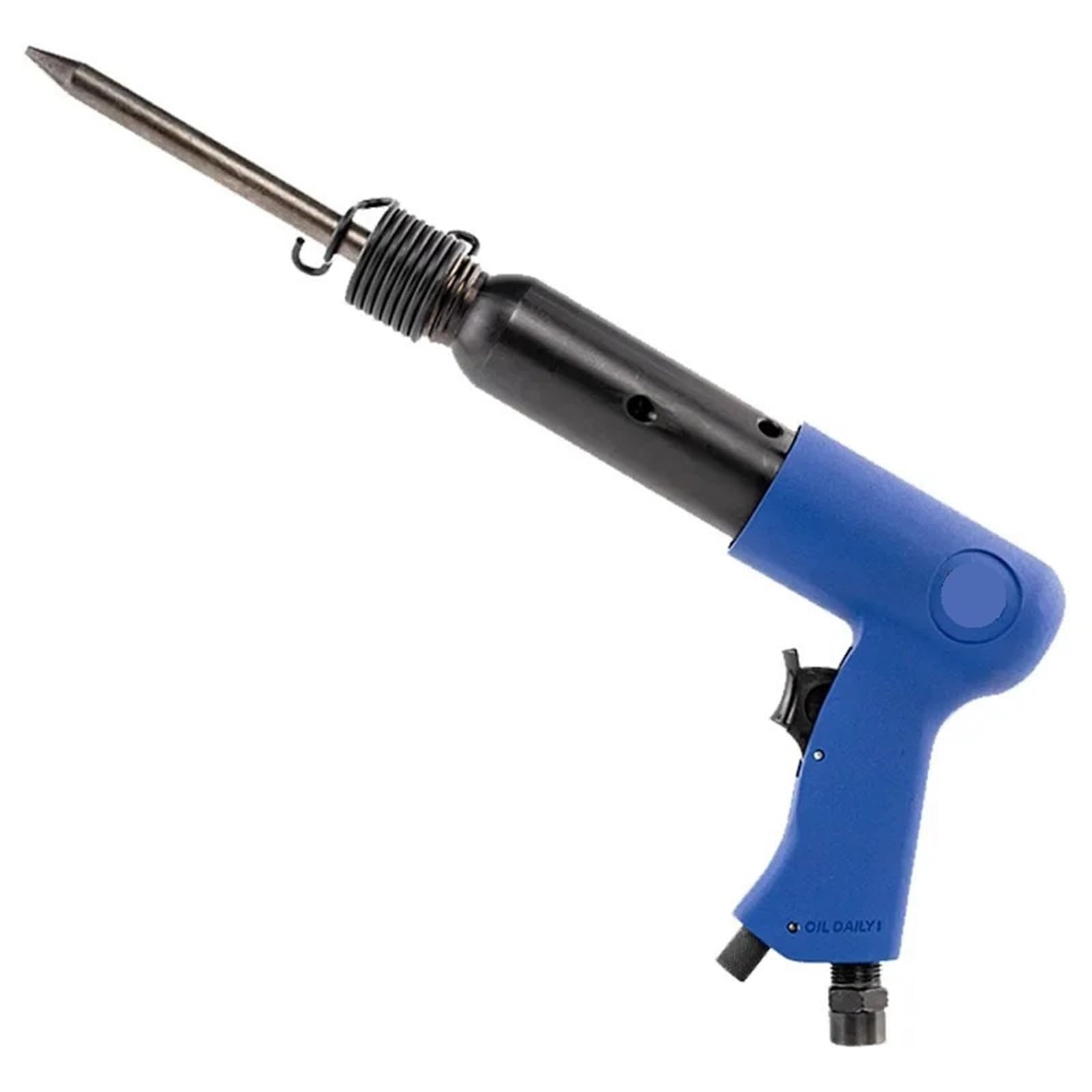 Pneumatic Shovels Small Rust Remover Tools with 4 Chisels Air Hammer 250mm Professional Handheld Pistol