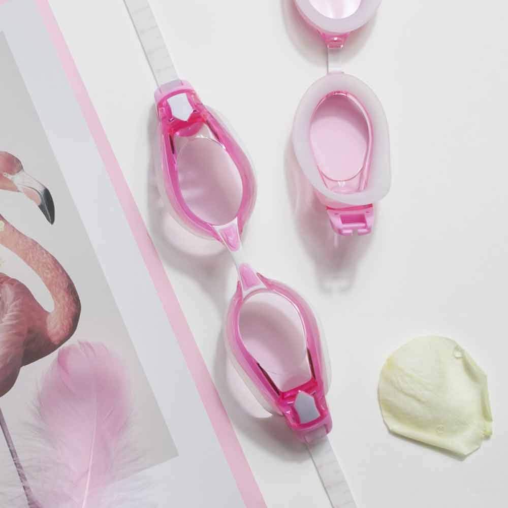 JINGYAN Gafas de natación Gafas de natación, UV Protección, Sin Fugas diseño del Ajuste contra la Niebla Gafas 3D Apretado con Porotable Caso for Hombres Mujeres Jóvenes