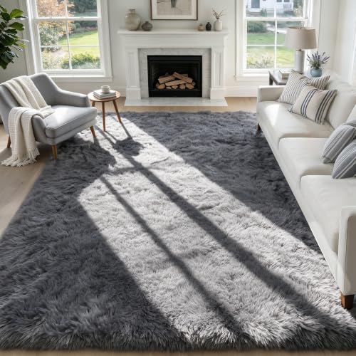 5'x8' MXSANYOO Fluffy Ultra Soft 1.8 High Pile Shag Area Rug 19.99 + Free Shipping + 50% Off Code VT8DBT5T - image 3