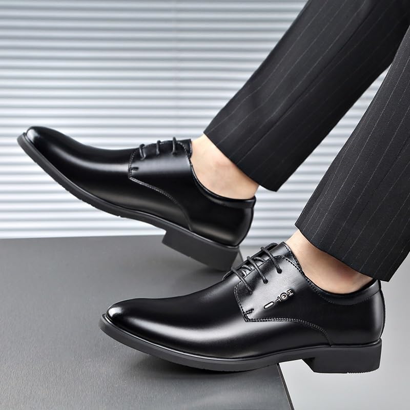 Mens Oxfords Classic Formal Lace Up Dress Shoes Business Wingtip Retro Casual Tuxedo Shoes for Men4