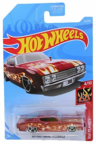 DieCast Hot Wheels '69 Ford Torino Talladega, HW Flames 4/10 [Red] 32/250