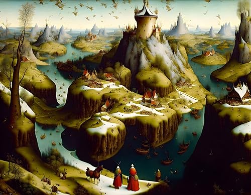 Toile fantastique et magique SERENDIPITP 58x90 cm haute définition