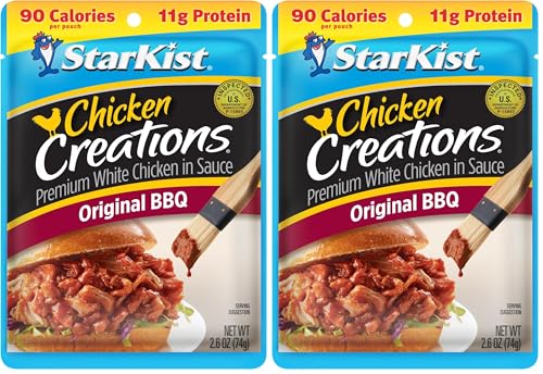 StarKist Chicken Creations Original BBQ, Single Serve Pouch, 2.6 oz (Pack of 2)