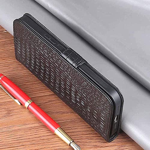 Funda para iPhone 12 Pro de cuero con tapa anticaídas y espacio tarjetas 5