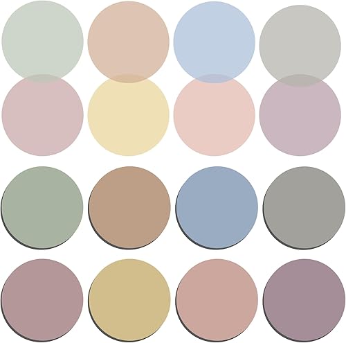 Notas adhesivas redondas transparentes, 400 hojas, bonitas pestañas adhesivas translúcidas, banderas de página, marcadores de libros, blocs de notas