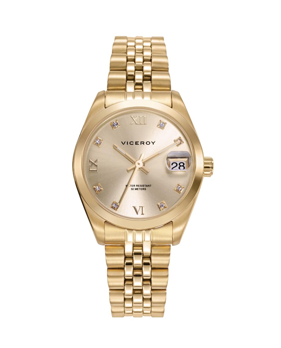 Viceroy Reloj Analógico Mujer de Acero Inoxidable - 32 mm - Movimiento de Cuarzo - 42414