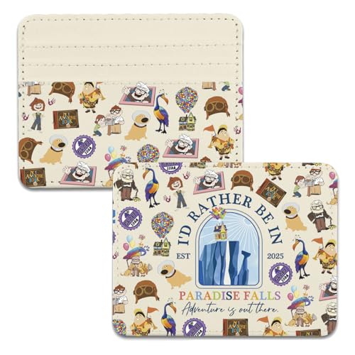 Lywjyb Birdgot Porte-cartes de film de dessin animé Maison volante Cadeau pour fan de film Adventure Is Out There, Support de chute PA, Décontracté
