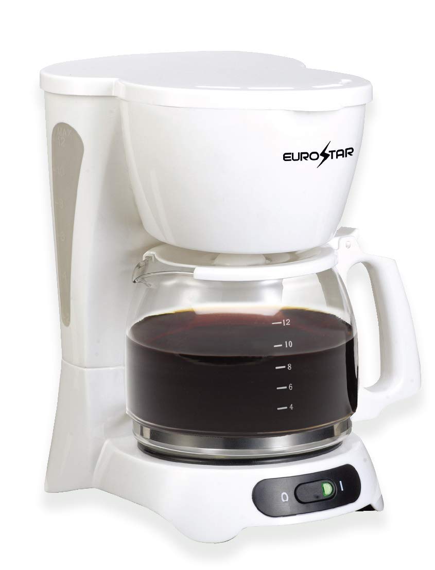EUROSTAR ECM642W 12-Cup Coffee Maker, White