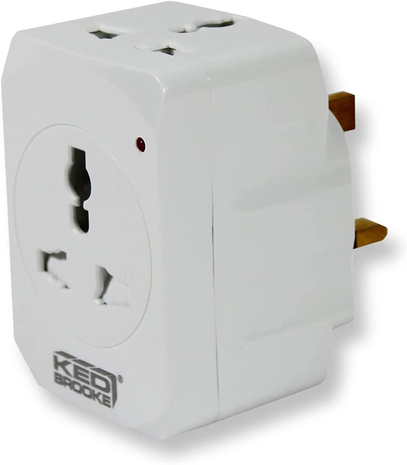 ESMA Certified 13A UK UAE Adapter Fused 3-Way Universal Socket Multi-Plug for Travel, Home, Work etc..