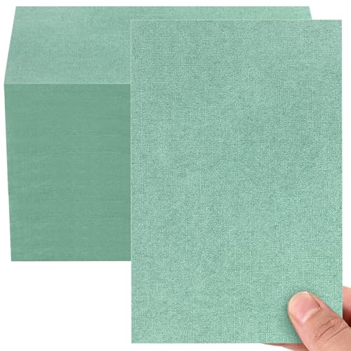 Papier cartonné pour imprimante Geosar vert sauge 250g pour carte postale vierge
