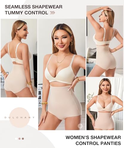Image of Dulchany Tummy Control Shapewear Panties for Women Body Shaper Underwear Girdle Panty
