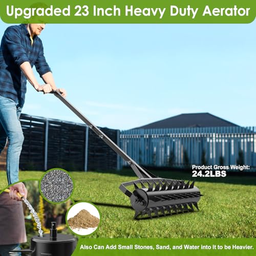 Aerador manual para césped Seeutek 23 pulgadas miniatura 4