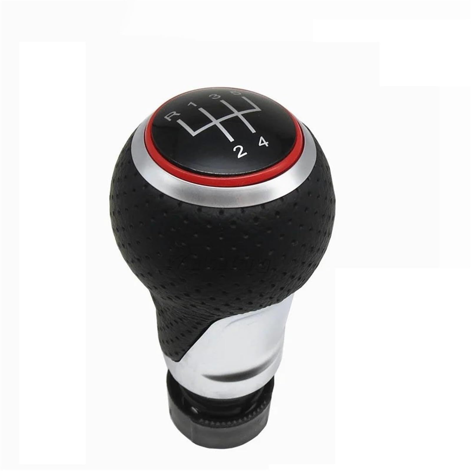 Fsozdbbpl 5 Speed R13524 Red Automotive Parts For A4 B6 B7 B8 A6 S4 8K A5 8T Q5 8R S Line For Ibiza 6J For Seat Leon Mk1 For Passat Golf Mk4 Leather Shifter Car Gear Shift Knob 12Mm 5/6 Speed Handle(5 Speed R13524 Red)