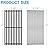TAILGRILLER Cast Iron Grill Grates and Emitter Plates for Charbroil Commercial Infrared 3 Burner 466242615 463243016 463367516 463242516 463242515 466242515 G466-2400-W1 G474-0017-W1 466-0025-W1