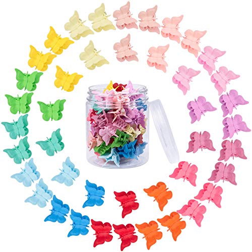 EAONE 50 Pieces Butterfly Hair Clips Mini Hair Claw Clip Jaw Clips