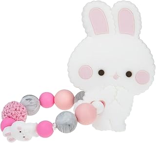 SECFOU Coelho Mordedor Pulseira Coelhos Brinquedos Coelho Brinquedos Infantis Brinquedo De Coelho Brinquedos De Silicone Brinquedos Infantis Para Bebês Brinquedos De Coelho Brinquedos De