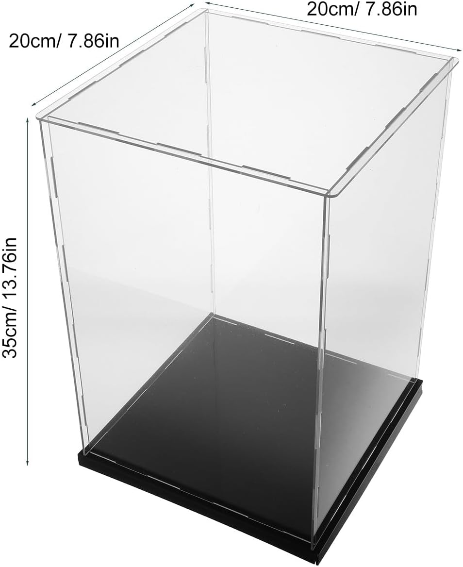 SUPVOX Baseball Glove Case - Clear Acrylic Memorabilia Display Box - Boxing Glove Storage Case - 14 Inch Height for Collectibles Action Figures Sports Rooms