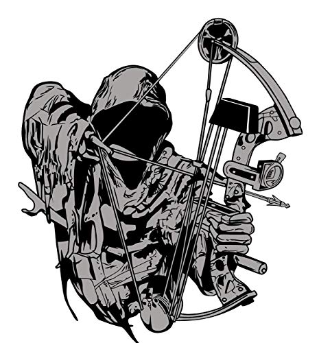 Grim Reaper Hunter Hunting Deer Bow Arrow Camouflage Archery 5.7