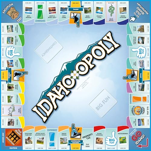 Juego de mesa Idaho-Opoly juego de estrategia familiar miniatura 4