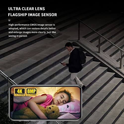 N_Eye Indoor Security Camera, 4K 8Mp Cameras For Home Security, 2.4/5Ghz Wifi Smart Pet Camera, Baby Monitor With Two-Way Audio,Night Vision,Motion Detection #TOP3