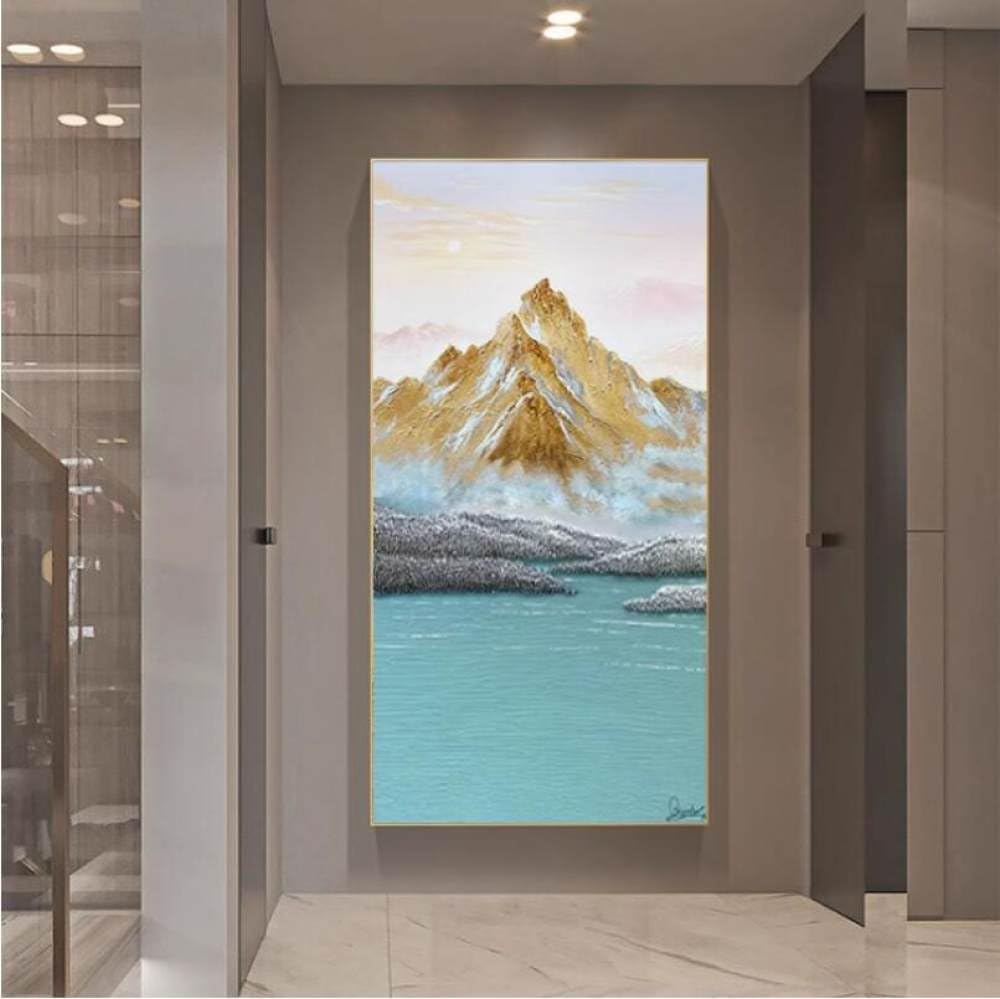 Peinture à l'huile sur toile rivière abstraite pour sublimer votre décoration murale