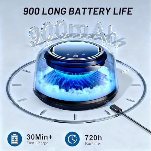 Image of Smart Car Air Freshener, Car Air Freshener Diffuser with Starry Sky Projection Auto On /Off Intelligent, 3 Adjustable Mist Modes Rechargeable Aromatizante para Carro - Car Diffuser