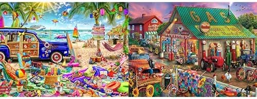 Buffalo Games - Aimee Stewart - Beach Vacation - 1000 Piece Jigsaw Puzzle & Games - Antique Market - 1000 Piece Jigsaw Puzzle