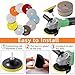 XKDOUS 13pcs Diamond Polishing Pads Set,50-8000 Grit Pads,Wet/Dry Granite Polish Kit with Backer Pad for Drill Grinder Rock Polisher Granite Marble Stone Concrete Tile Tools