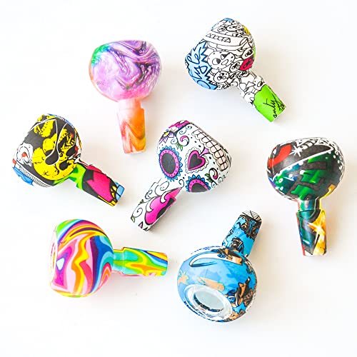 14 mm Silikonschale für Glasbongs, Räucherwasser-Bong-Schüssel (2 Stück), zufällige Farbe – Bild 3