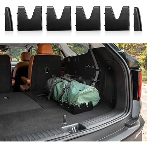 QZTYTY 4Pcs Car Cargo Organizer for SUV, Trunk Organizer, Multipurpose Car Organizers and Storage, Car Trunk Organizer Blocks for Back of Multipurpose Car Trunk Storage Organizer Blocks Trunk Divider Cover