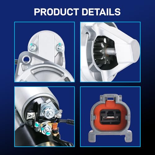 Image of 17859N New Starter Compatible with Nissan 2002 2003 2004 Frontier, Nissan Xterra V6 3.3L 02 03 04, 12V 1.4KW 11T CW, M000T87481 23300-4S103 17859 M0T87481 M0T87481ZC