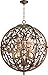Quorum 819-9-39 Nine Light Chandelier, Vintage Copper