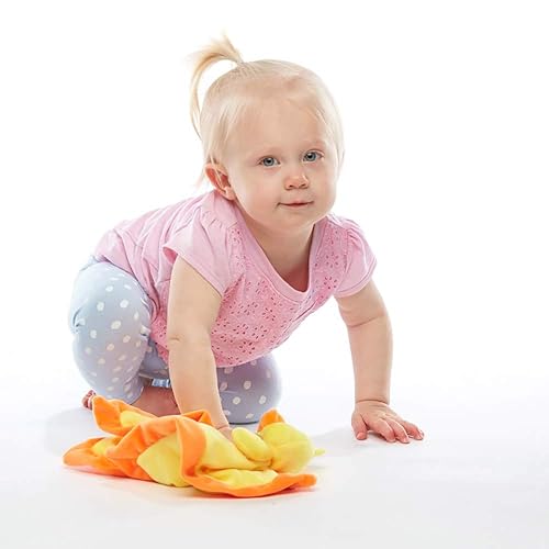 Miniatura 3 de Lovey - Manta de seguridad cuadrada de 12 pulgadas, manta de bebé de animales de peluche para niñas o niños (pato) por Baberoo